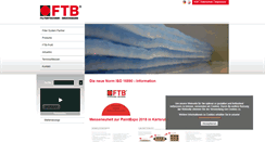 Desktop Screenshot of ftb-filtertechnik.de