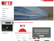 Tablet Screenshot of ftb-filtertechnik.de